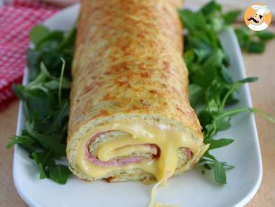 Recette Roulé de pommes de terre à la raclette de savoie et au jambon